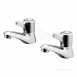 Ideal Standard B9863aa Chrome Elements Brass Washbasin Tap Double Lever Handles