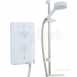 White/chrome Sport 9.8 Kw Thermostatic Electric Shower With 4 Spray Handshower