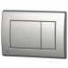 Pegler Yorkshire 4p9056 Matt Chrome Dream Dual Flush Plate For Concealed Wc Frame