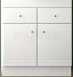 Salgar 6222 White Polo Vanity Cabinet 810x630mm