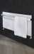 Icebh4512w White Ice Bagno 465x1220mm Heated Horizontal Bathroom Towel Rail 1 Towel Bar