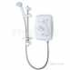 Triton Sp8001zff White/chrome T80z Fast-fit 10.5 Kw Electric Shower With Chrome Fittings