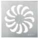 Wirquin 30718112 Ss Venisio 150x150mm Grid For Walk-in Shower Traps With Flower Design
