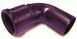 7716191088 Black Plume Elbow 90 Deg