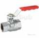 Pegler Pb100 Bspt Brass Ball Vlv Red 100