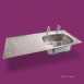 Pland 923x500 Htm64 Hospital Inset Sink Lhd Ss