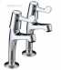 Sirrus 3 Inch Lever High Neck Pillar Taps Ch