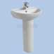 Twyford Refresh Re4122 500 Two Tap Holes Basin Sc Re4122sc