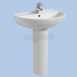 Twyford Refresh Re4321 600 One Tap Hole Basin Sc Re4321sc