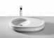 Roca Orbita 630mm No Tap Holes On Countertop Basin Wh