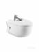 Roca Meridian-n Wall Hung One Tap Hole Bidet White