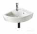 Roca Hall 350 X 430mm One Tap Hole Right Hand Corner Basin White