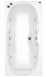 19-004 Roma 1800 X 800 5mm 8 Jet Chrome Plated Whirlpool