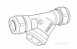 Rwc 22mm Brass Y Type Line Strainer