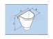 Plain 2.5 Inch Rw Head Flat Back Rw1/72