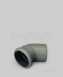 Center Single Socket Bend 110mm 135 Deg Grey