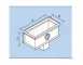 Plain 4 Inch X 3 Inch Sq Hopper Head Rwoh/43