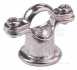 Dual Purpose Pipe Clip - Chrome - 15mm
