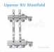 Unipipe 3 Port L-shaped Manifold 1in
