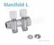 Unipipe 3 Port L-shaped Manifold 1in