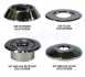 V34 Wht Flush Escutcheon 19mm Adj 20